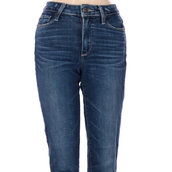 PAIGE Hoxton Ankle Peg High Rise Released Fray Hem Jeans Sz 24 - Picture 3 of 10